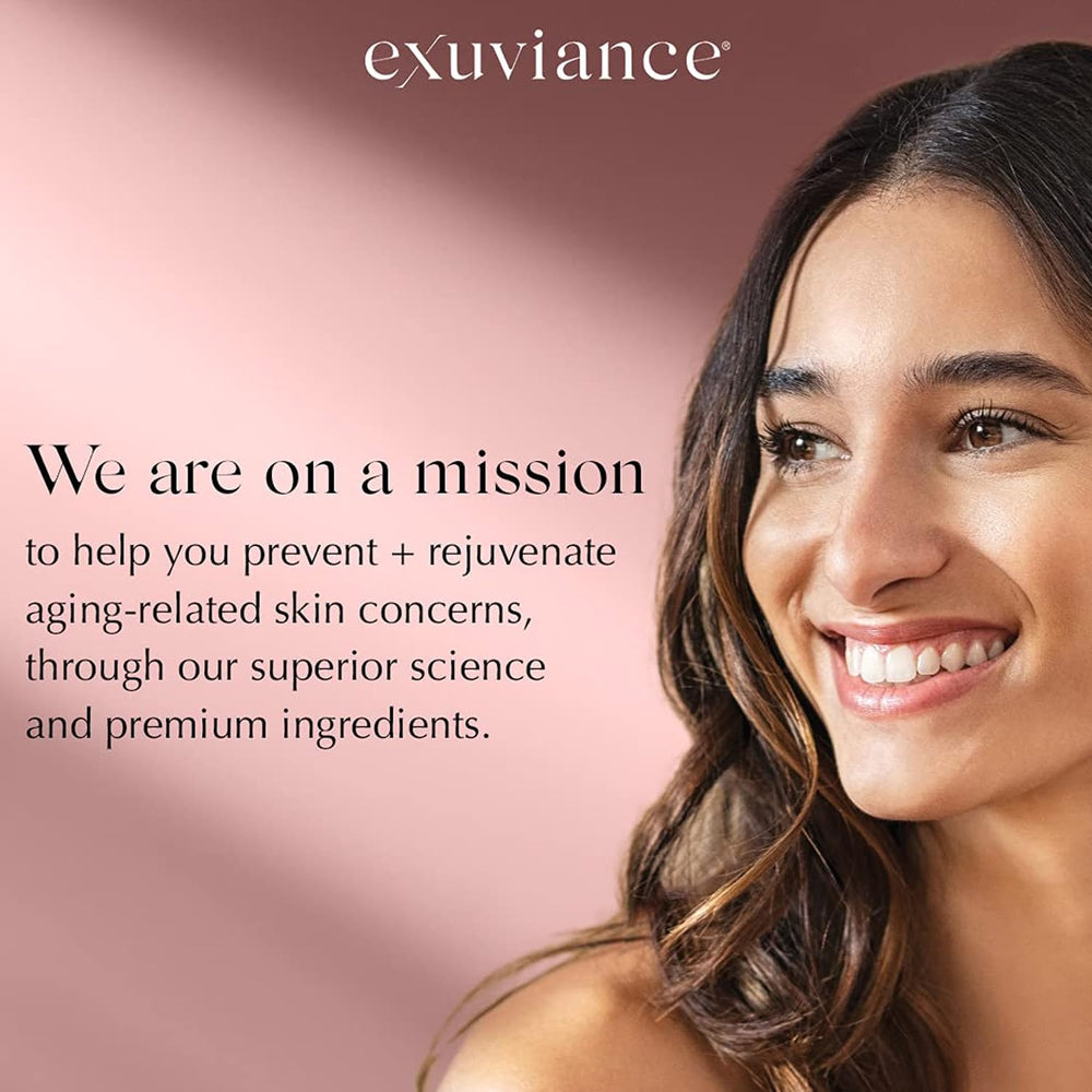 EXUVIANCE in bathroom routine setting showing daily-use convenience benefit