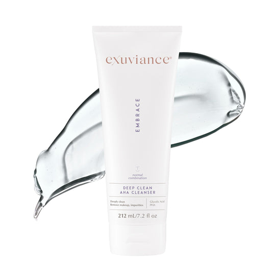EXUVIANCE bottle front view showing clear branding and size benefit