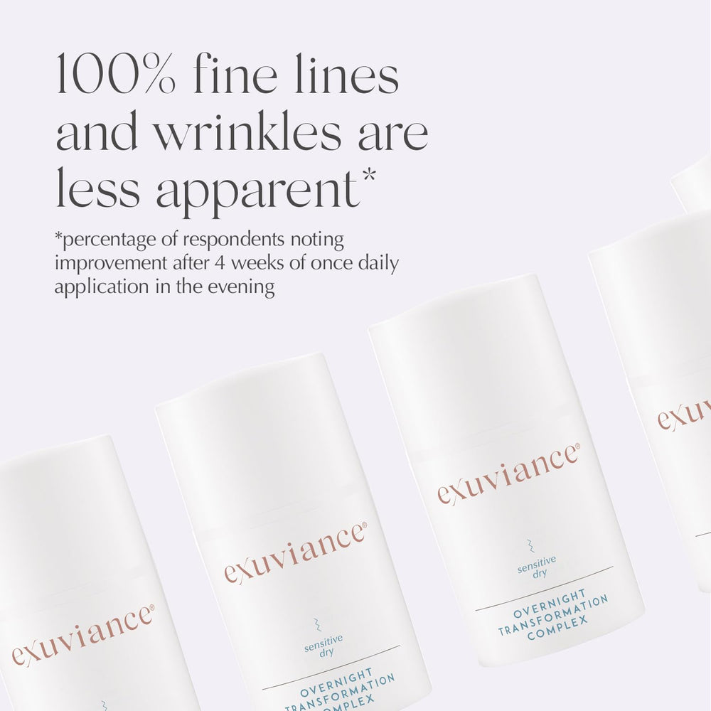 EXUVIANCE applying cream to hand showing smooth absorption benefit
