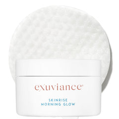 EXUVIANCE front jar of SkinRise pads showing product packaging and quantity benefit