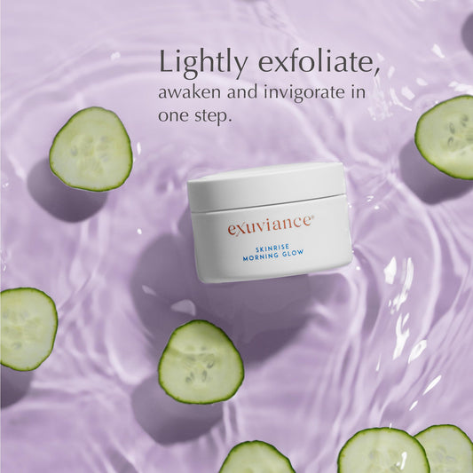 EXUVIANCE close-up of pad texture highlighting gentle exfoliation benefit