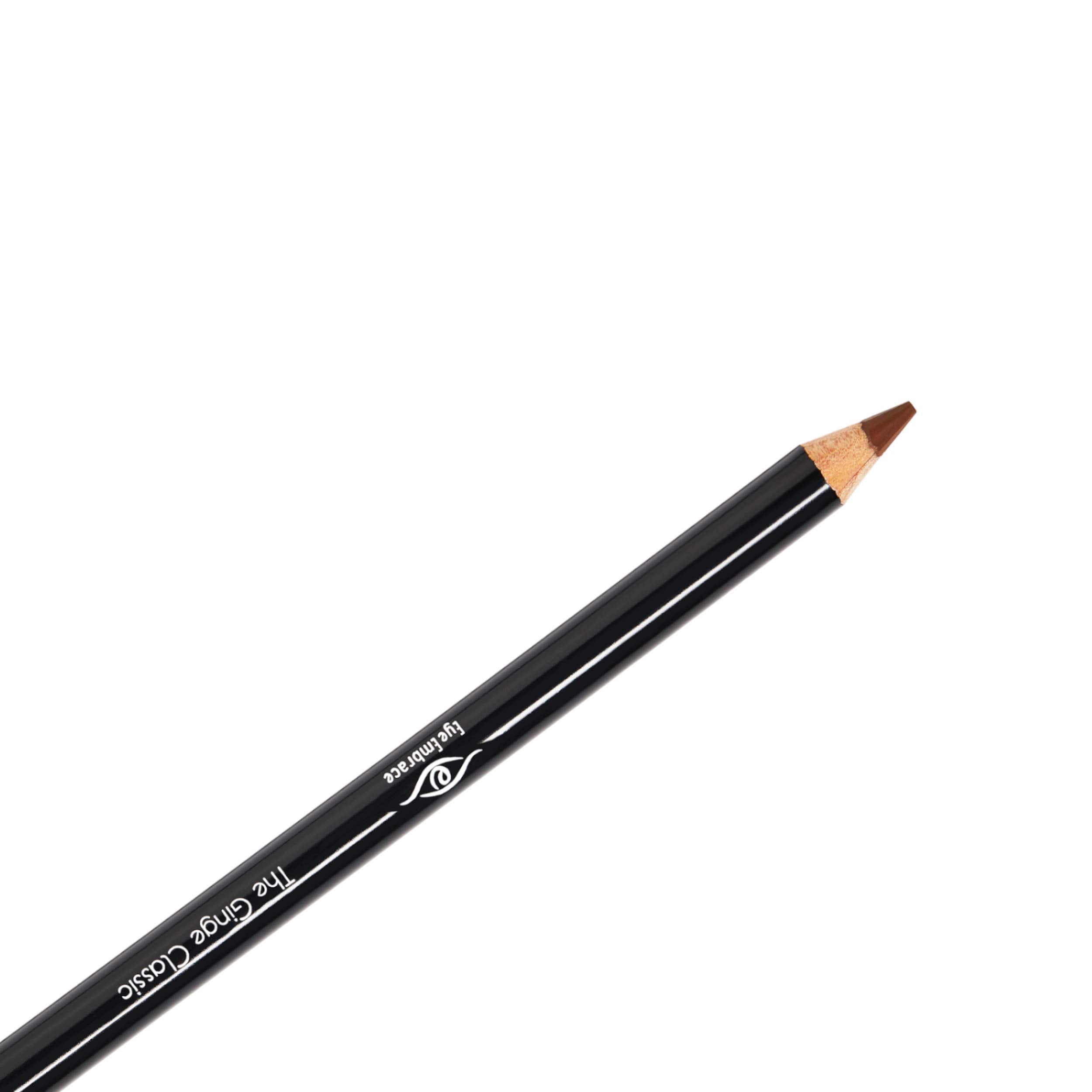 Eye Embrace pencil front packaging showing auburn shade and benefits