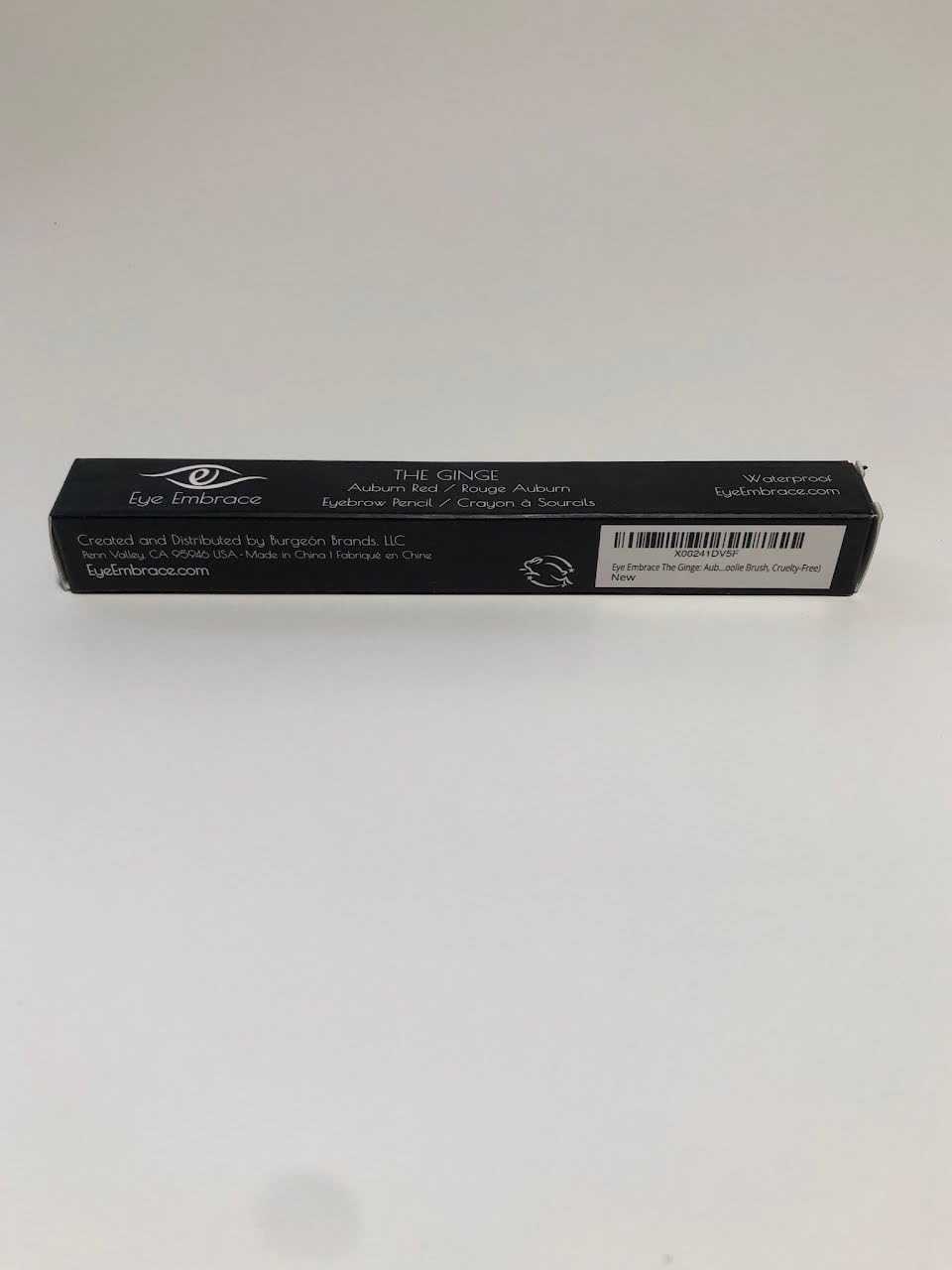 Eye Embrace application at mirror, shows quick shaping and grooming benefit