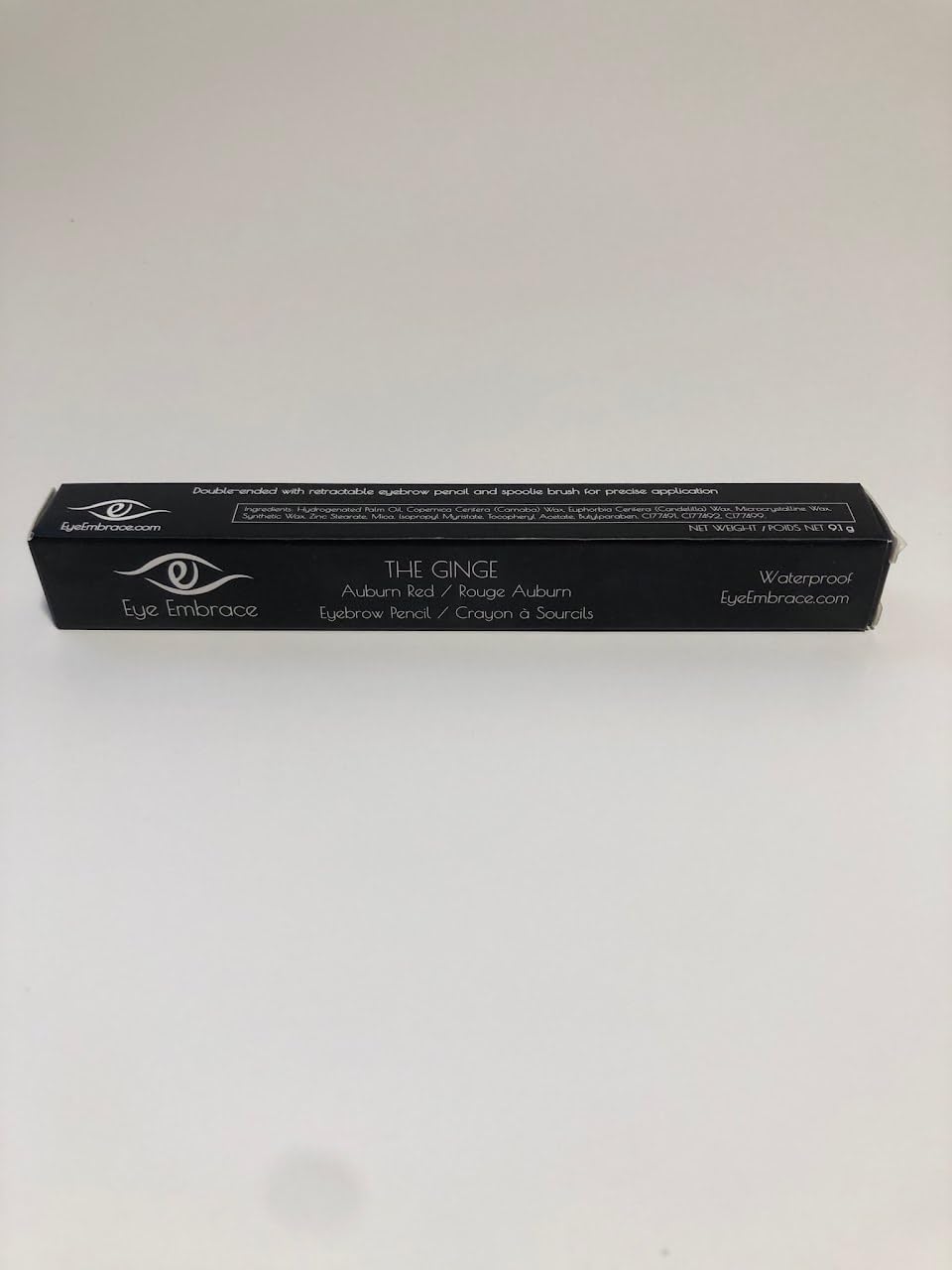 Eye Embrace twist-up mechanism exposed, displays easy no-sharpen design
