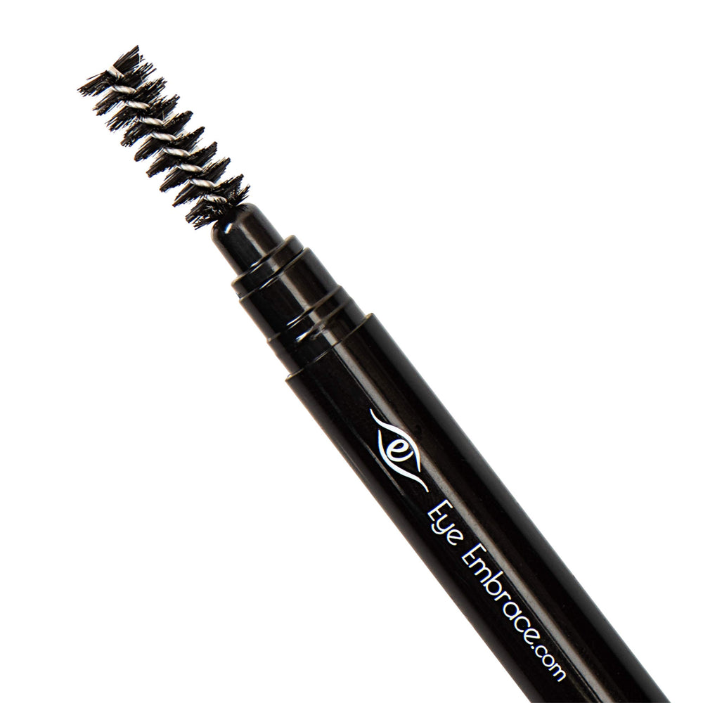 Eye Embrace auburn swatch on forearm, demonstrates true-to-tone pigment payoff