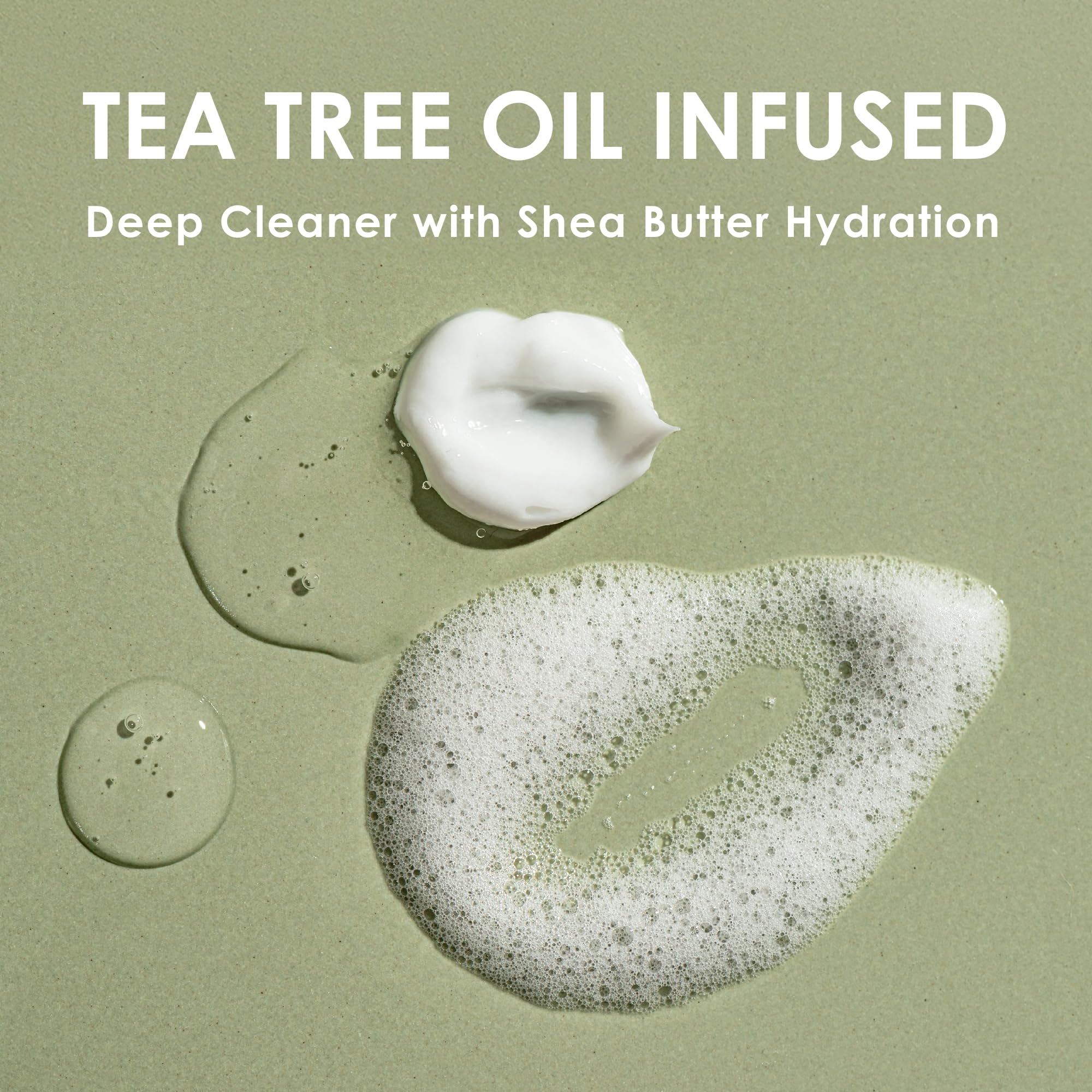 EYEECO foam texture on hand showing airy lather and gentle cleansing
