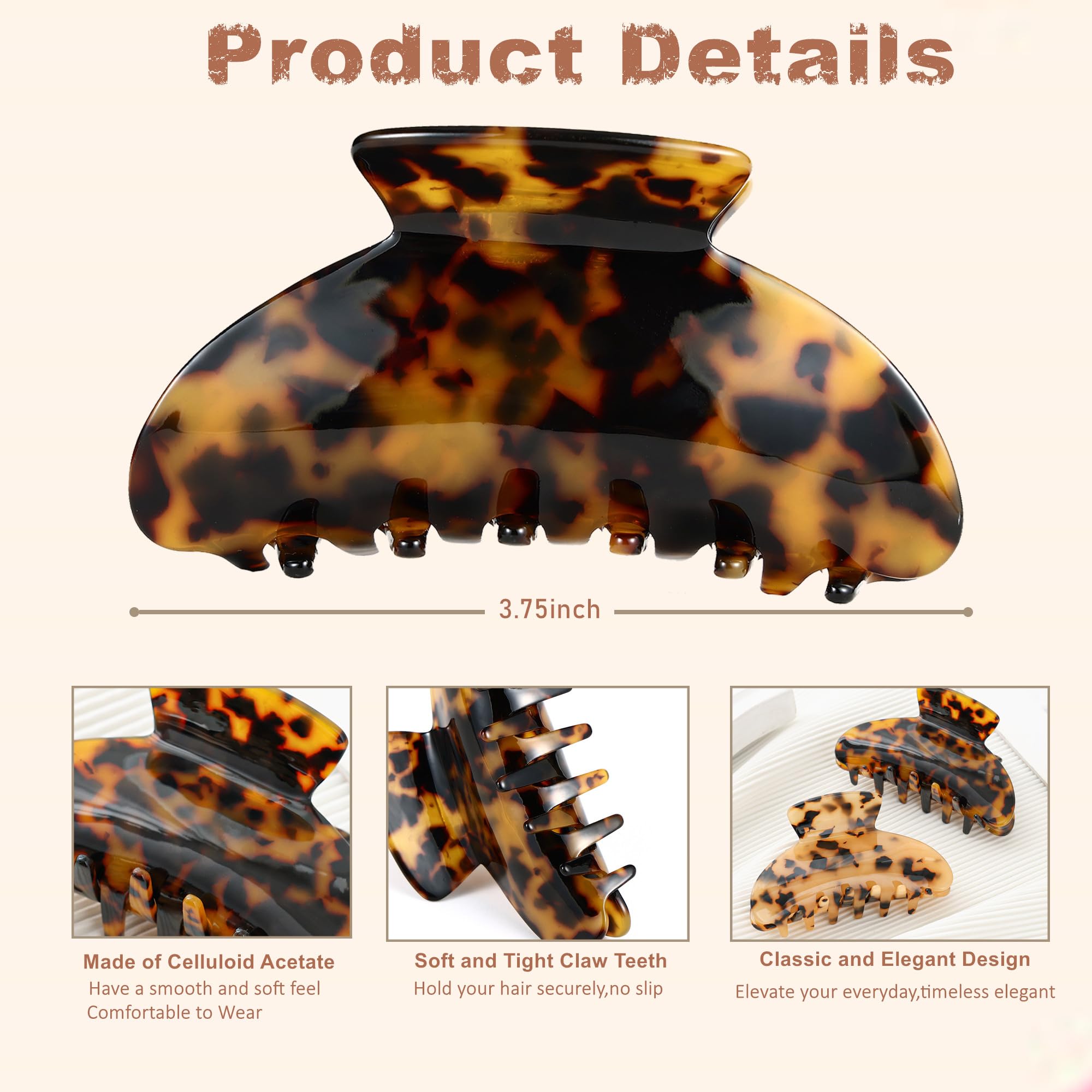 Eyegla tortoise shell pattern detail highlighting durable elegant finish