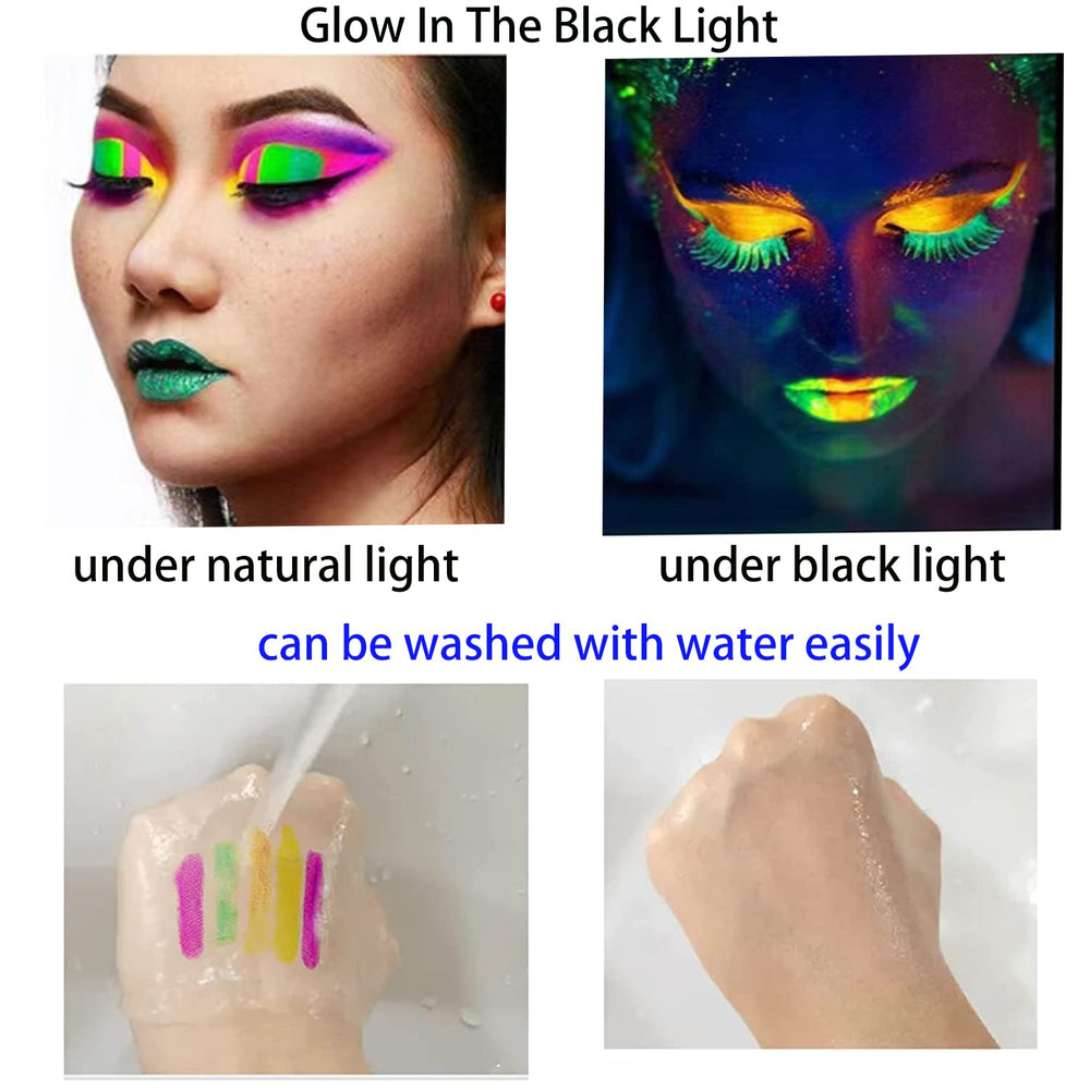 eyigylyo rinsing off skin with soap showing easy washable removal