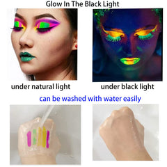 eyigylyo rinsing off skin with soap showing easy washable removal