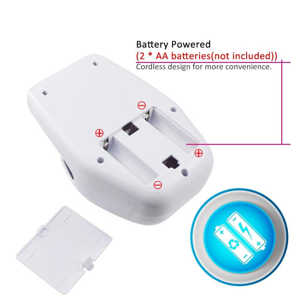 eyxformula open battery compartment detail illustrating simple AA battery installation