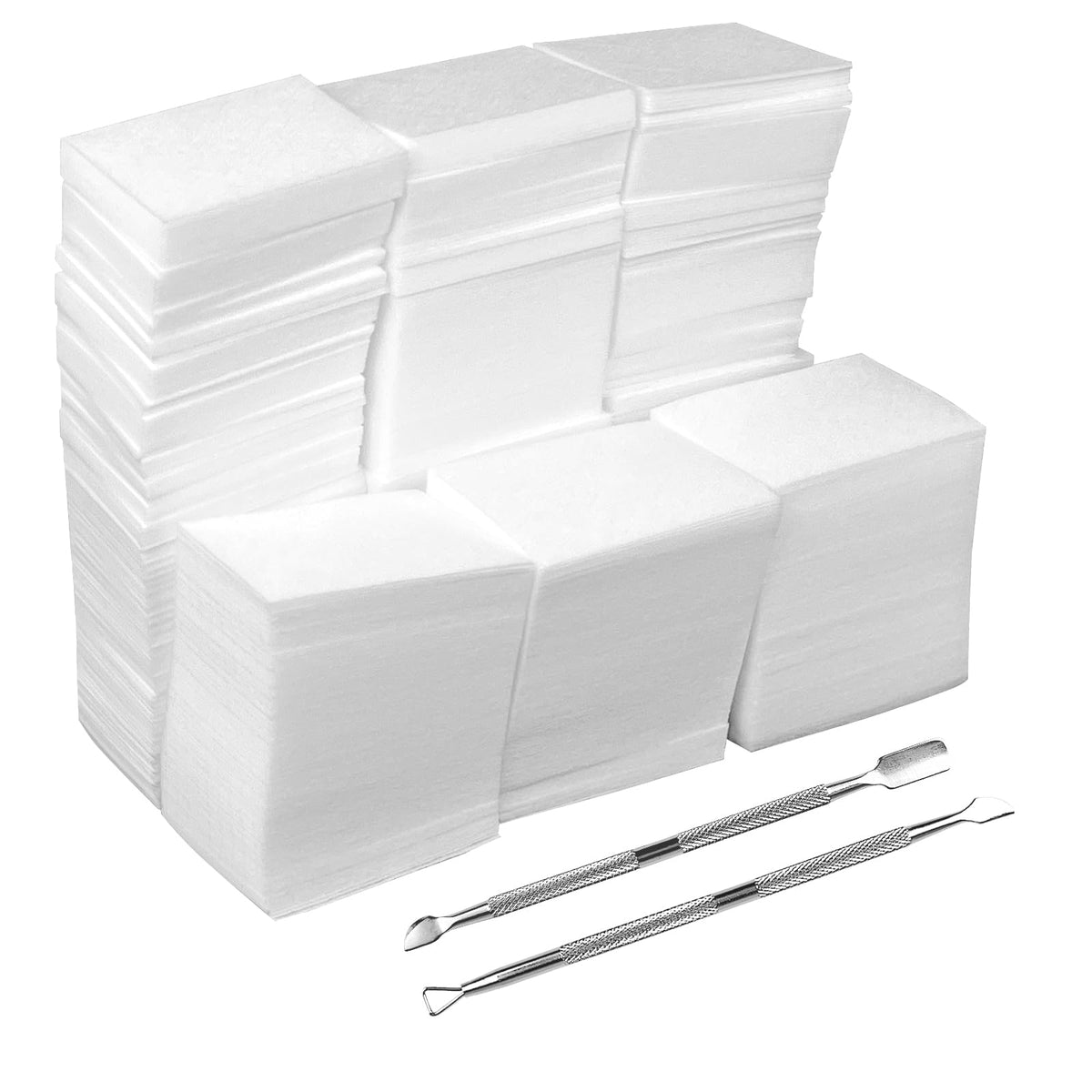 eyxformula front packaging showing 1000 lint free pads and included pushers for convenience