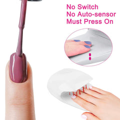 eyxformula held in hand size comparison demonstrating travel-ready lightweight convenience
