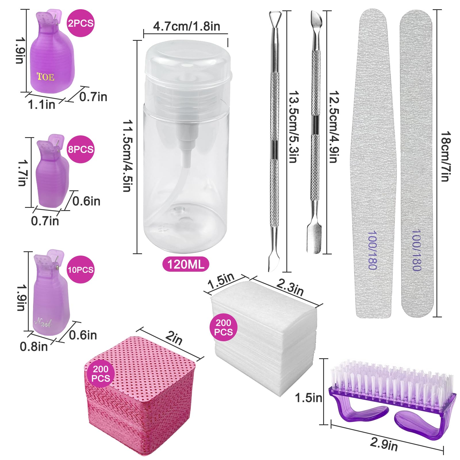 eyxformula clips in use demonstrating efficient soak-off removal