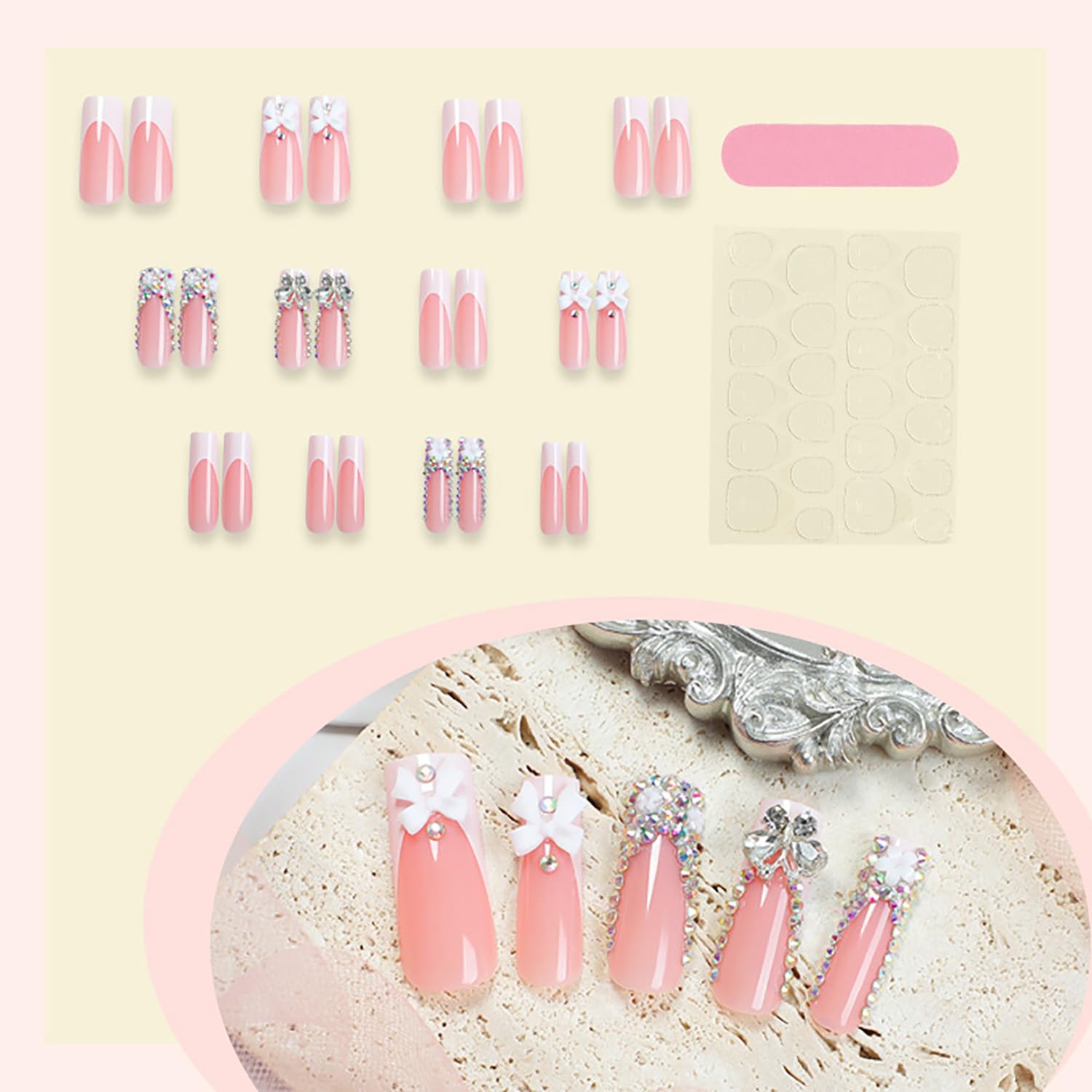 EYZOTSF side profile of coffin-shaped nail demonstrating tapered square tip benefit