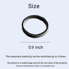 Ezepeo in hair holding a small ponytail, secure gentle hold benefit