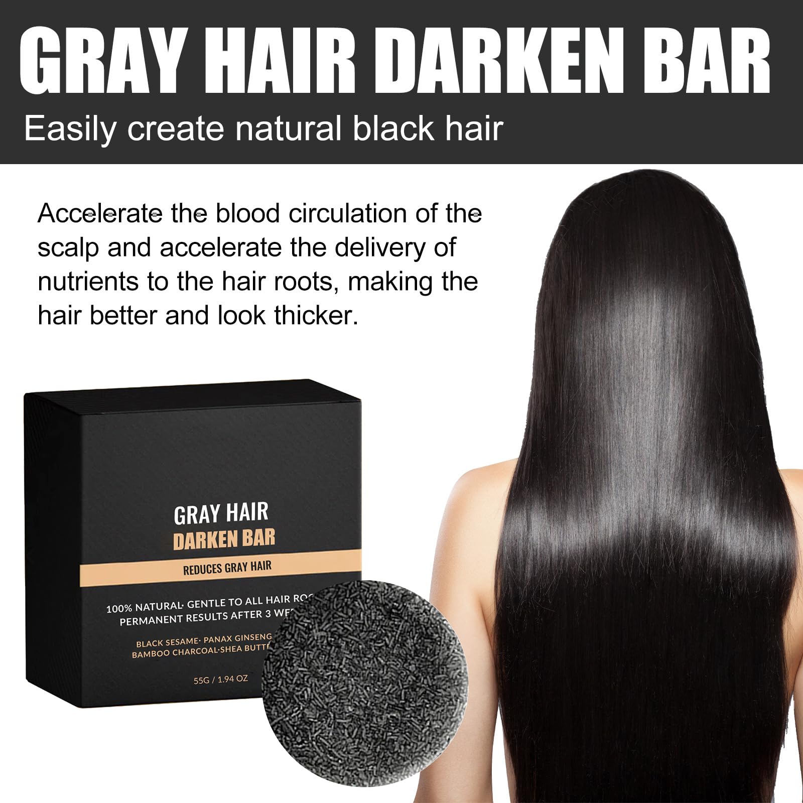 F FENG PEI bar being massaged into scalp under shower for deep cleanse and nourishment