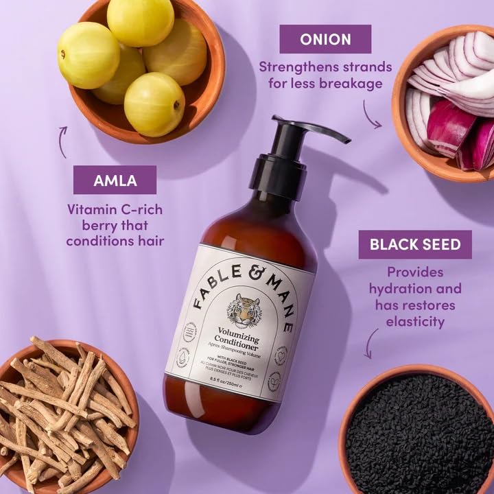 Amla berries close-up with Fable & Mane highlighting shine and natural protection