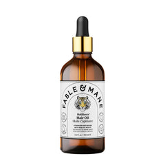 Fable & Mane bottle front packaging showing product and benefits