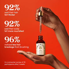 Fable & Mane oil drop texture demonstrates lightweight absorption benefit