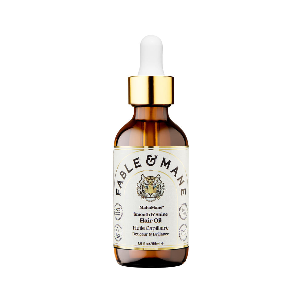 Fable & Mane front bottle view showing elegant packaging and brand polish