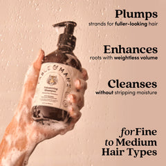 Fable & Mane pump dispensing product to illustrate easy dosing