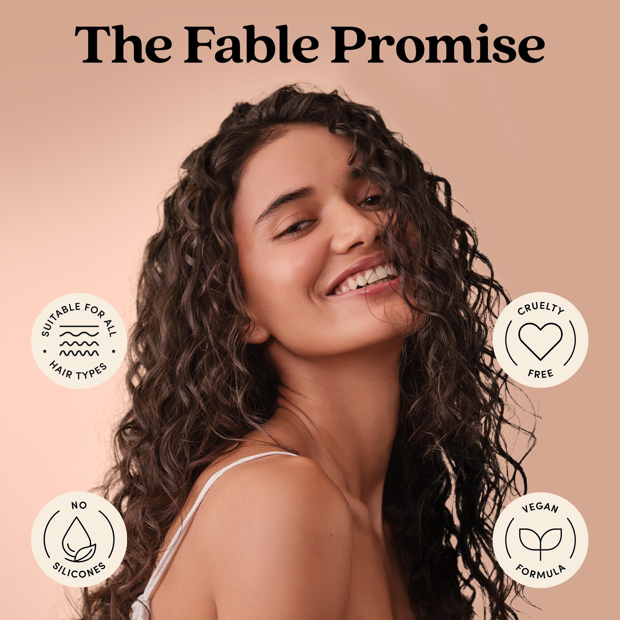 Fable & Mane graphic representing UV and heat protection for safer styling