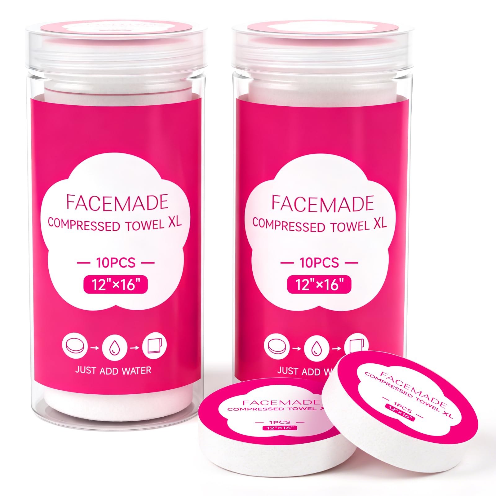 FACEMADE front packaging showing two waterproof bottles and brand