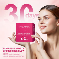 FACEMADE used to remove makeup demonstrating efficient product removal