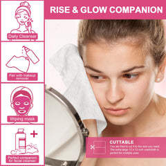FACEMADE towels packed in travel pouch for easy portable skincare
