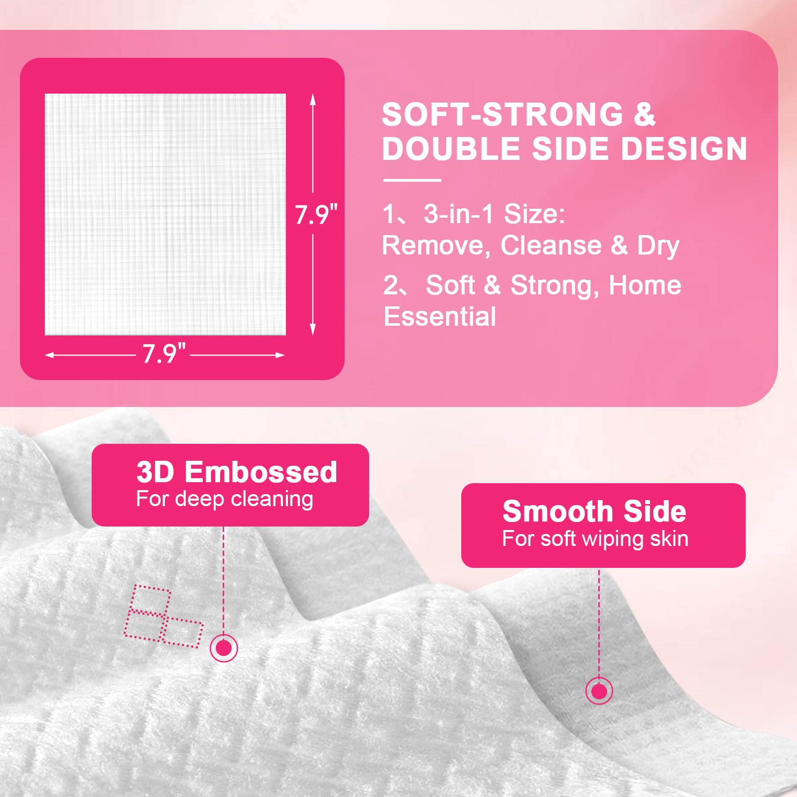 FACEMADE towels in travel pouch illustrating compact, hygienic convenience