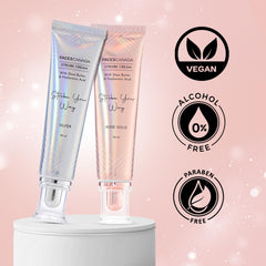 FACESCANADA strobe cream lifestyle bathroom vanity setup illustrating daily routine glow enhancer