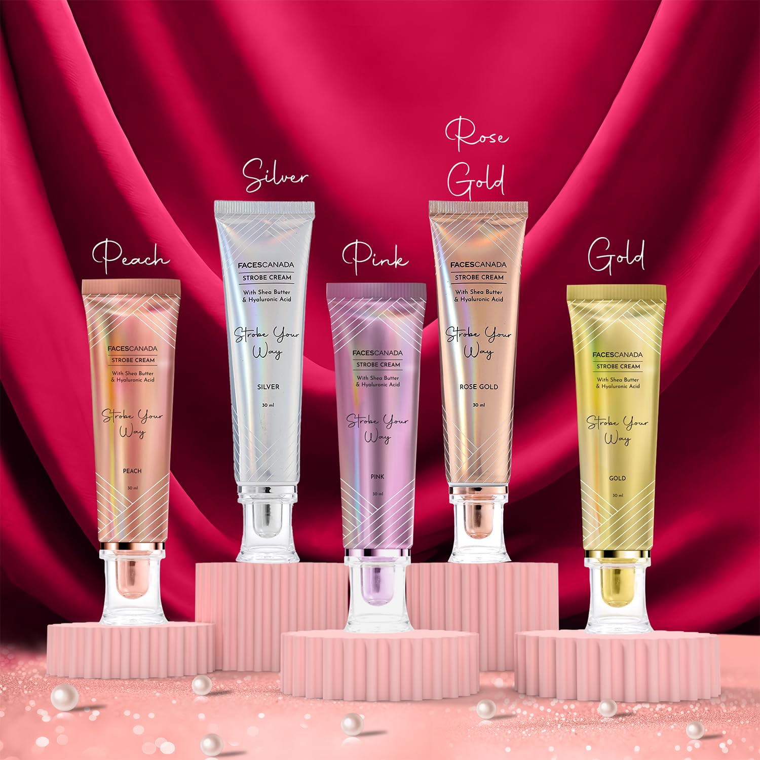 FACESCANADA mixed with foundation showing customizable luminous coverage