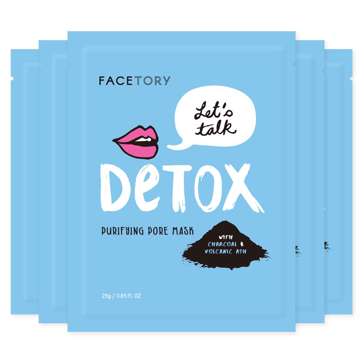 FACETORY front packaging five-pack showing product and branding
