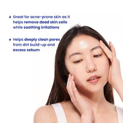 FACETORY model wearing mask showing even coverage benefit