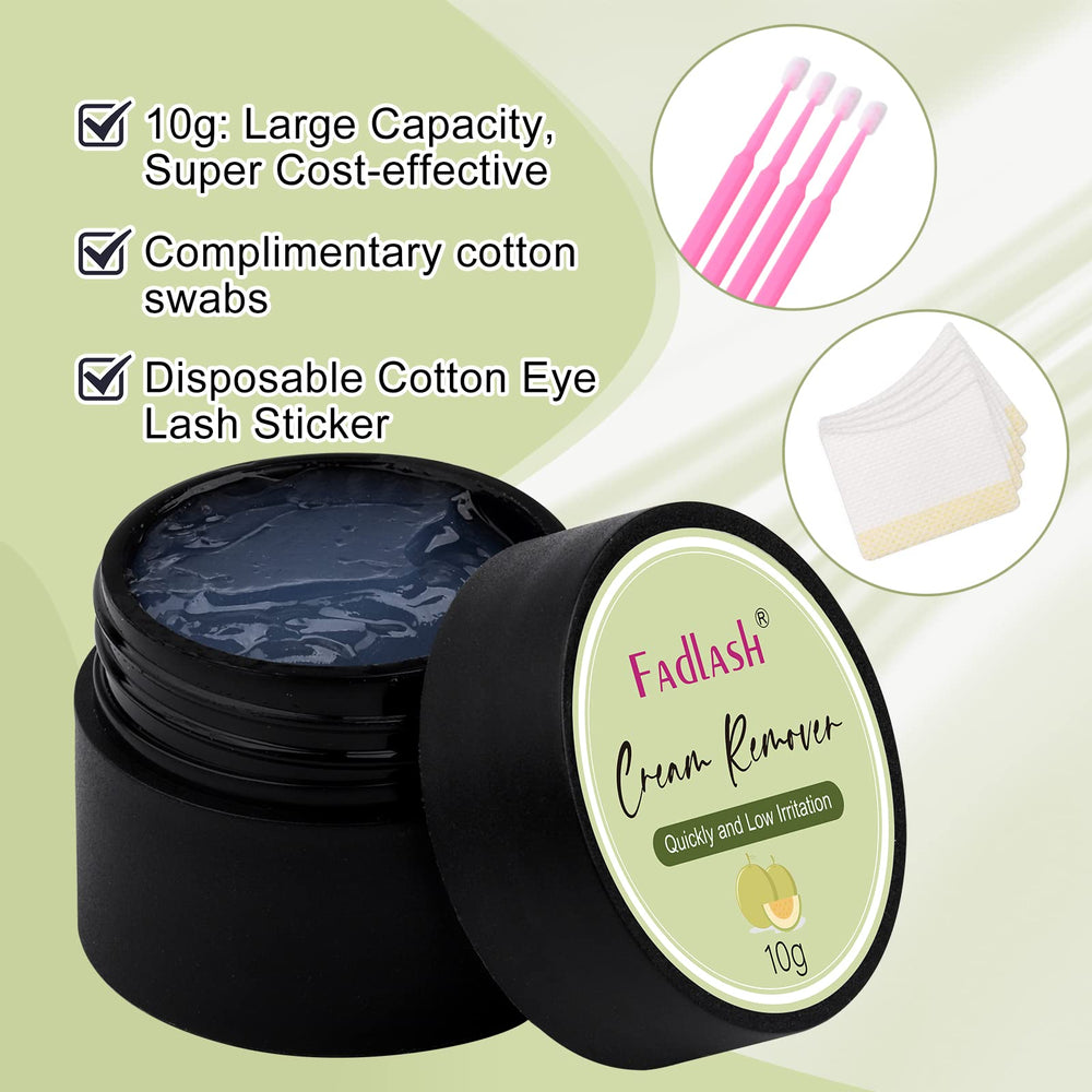 FADLASH cream texture close-up demonstrating thick non-drip formula benefit