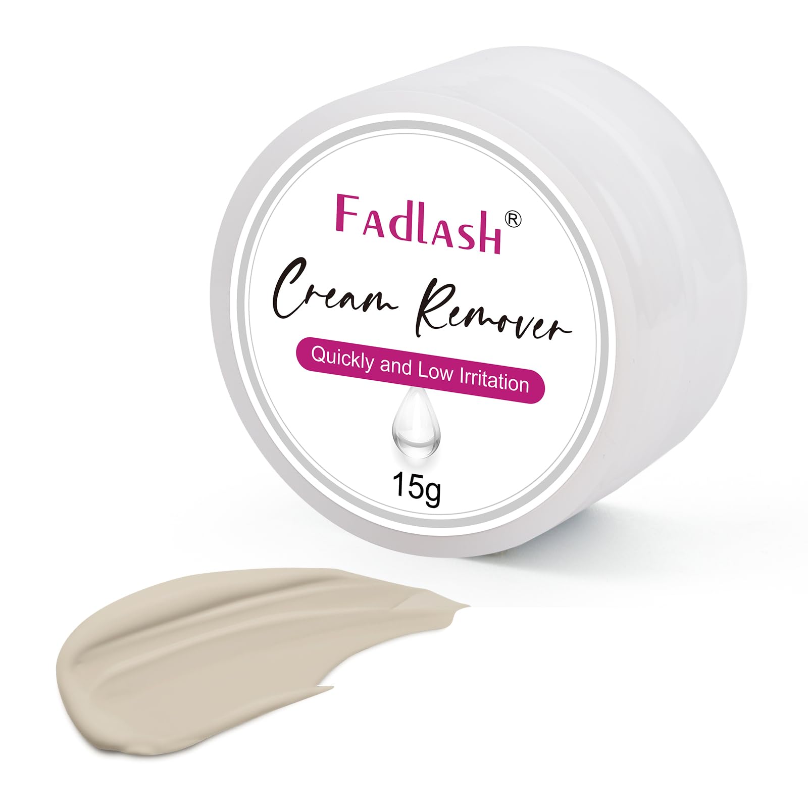 FADLASH front packaging showing 15g tube and benefits for quick removal