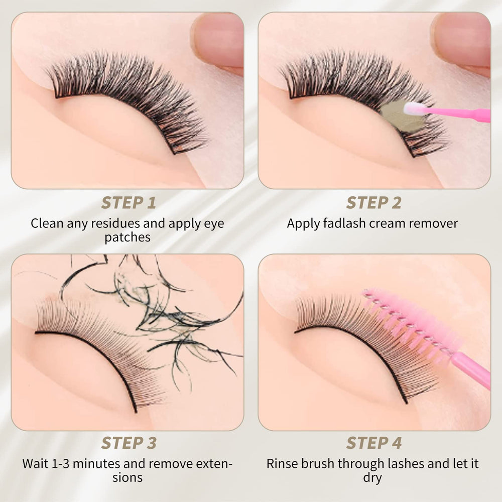 FADLASH label and ingredients closeup highlighting acetone-free formula