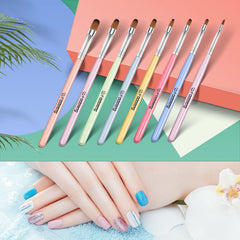 Fadoleng brushes arranged by number showing organized size selection benefit