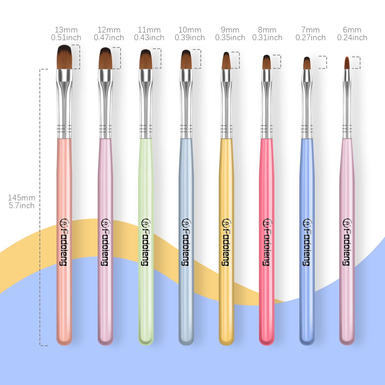 Fadoleng brushes sculpting polygel on nail showing precise control benefit