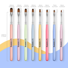 Fadoleng brushes sculpting polygel on nail showing precise control benefit