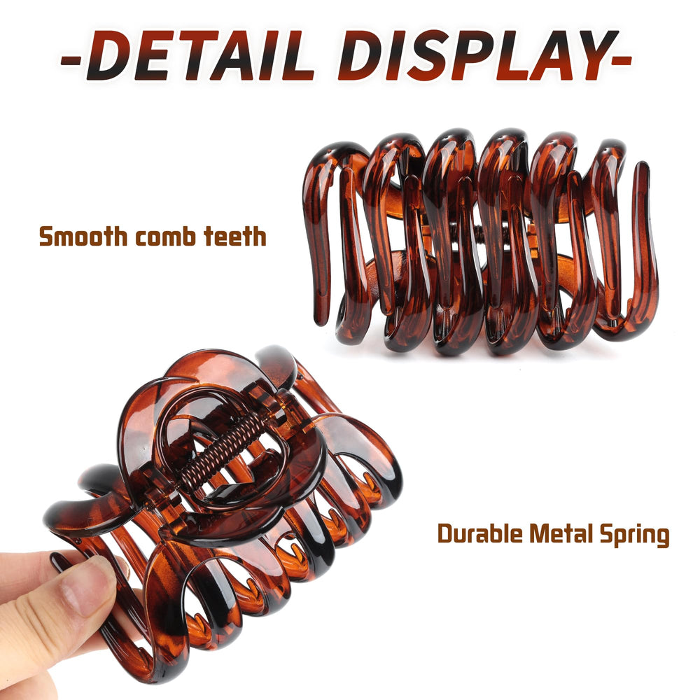 FAELBATY clips holding long thick hair for comfortable all-day wear