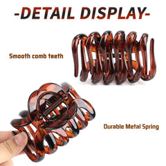 FAELBATY clips holding long thick hair for comfortable all-day wear