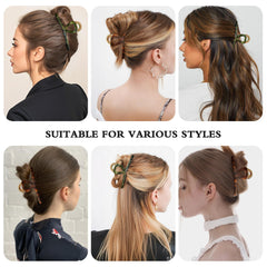 FAELBATY clip in use holding a high bun for secure all-day wear