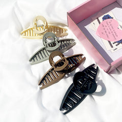 FAELBATY clips arranged on vanity conveying ready-to-wear accessory convenience