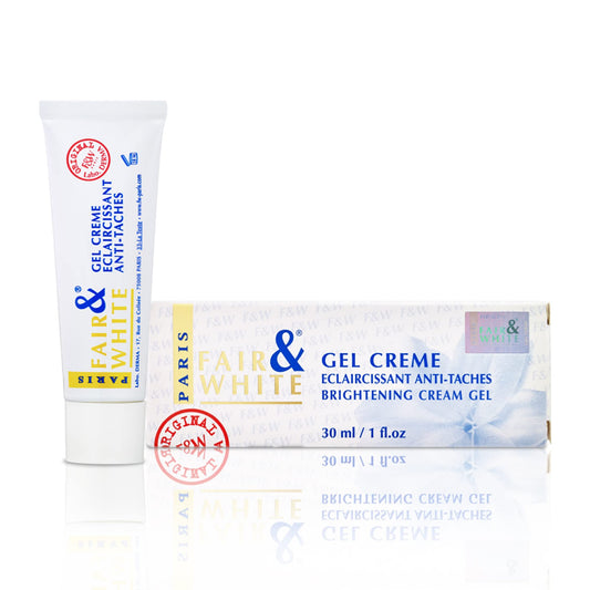 FAIR & WHITE front jar view showing compact brightening treatment