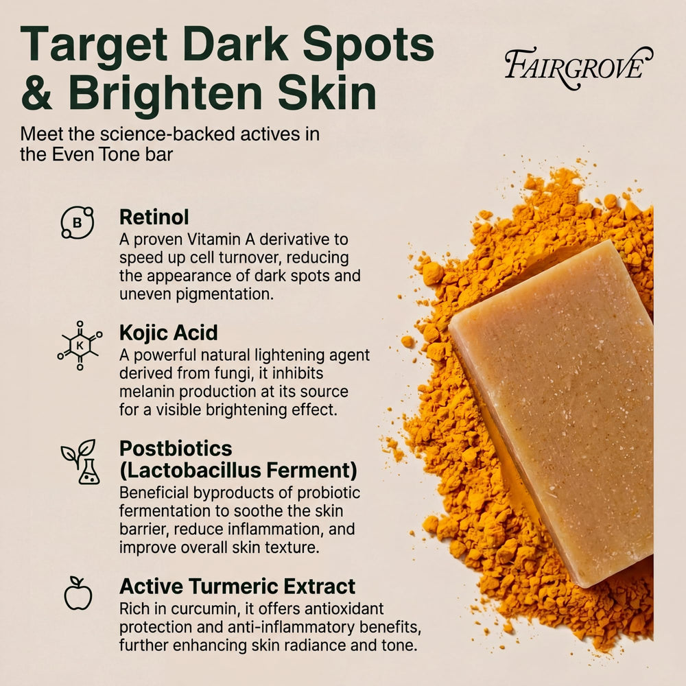 Fairgrove bar close-up texture highlighting cold-pressed surface and hydration