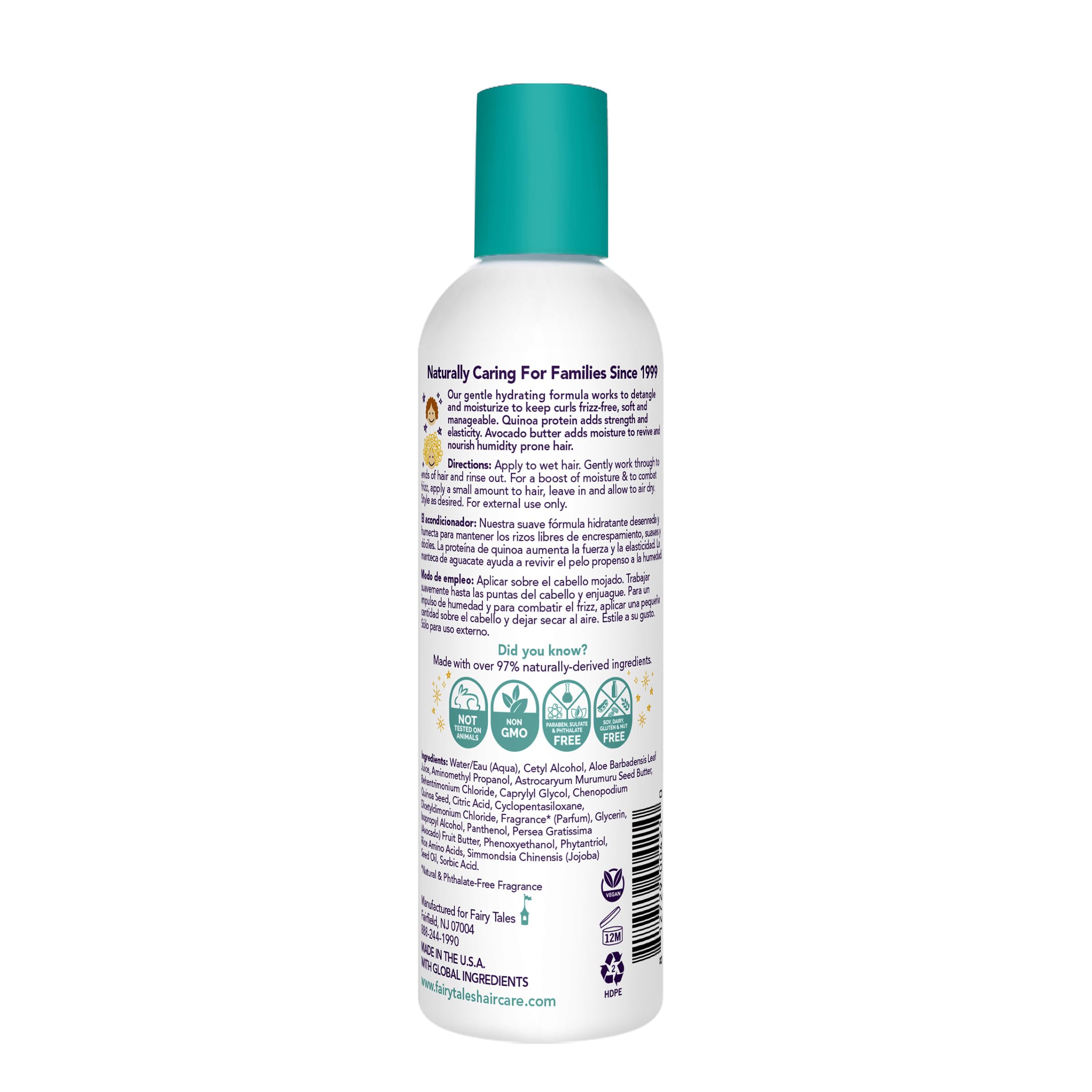 Fairy Tales close-up of conditioner texture highlighting creamy, hydrating consistency