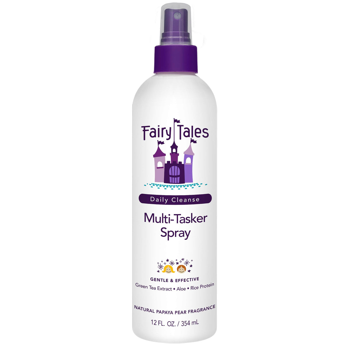 Fairy Tales front packaging showing 12 oz bottle and benefits