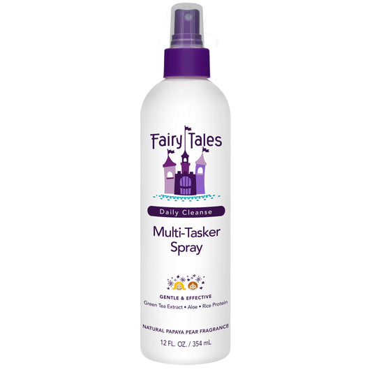 Fairy Tales front packaging showing 12 oz bottle and benefits