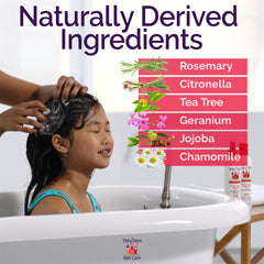 Fairy Tales shampoo lather texture on hand demonstrating gentle foam and easy rinse